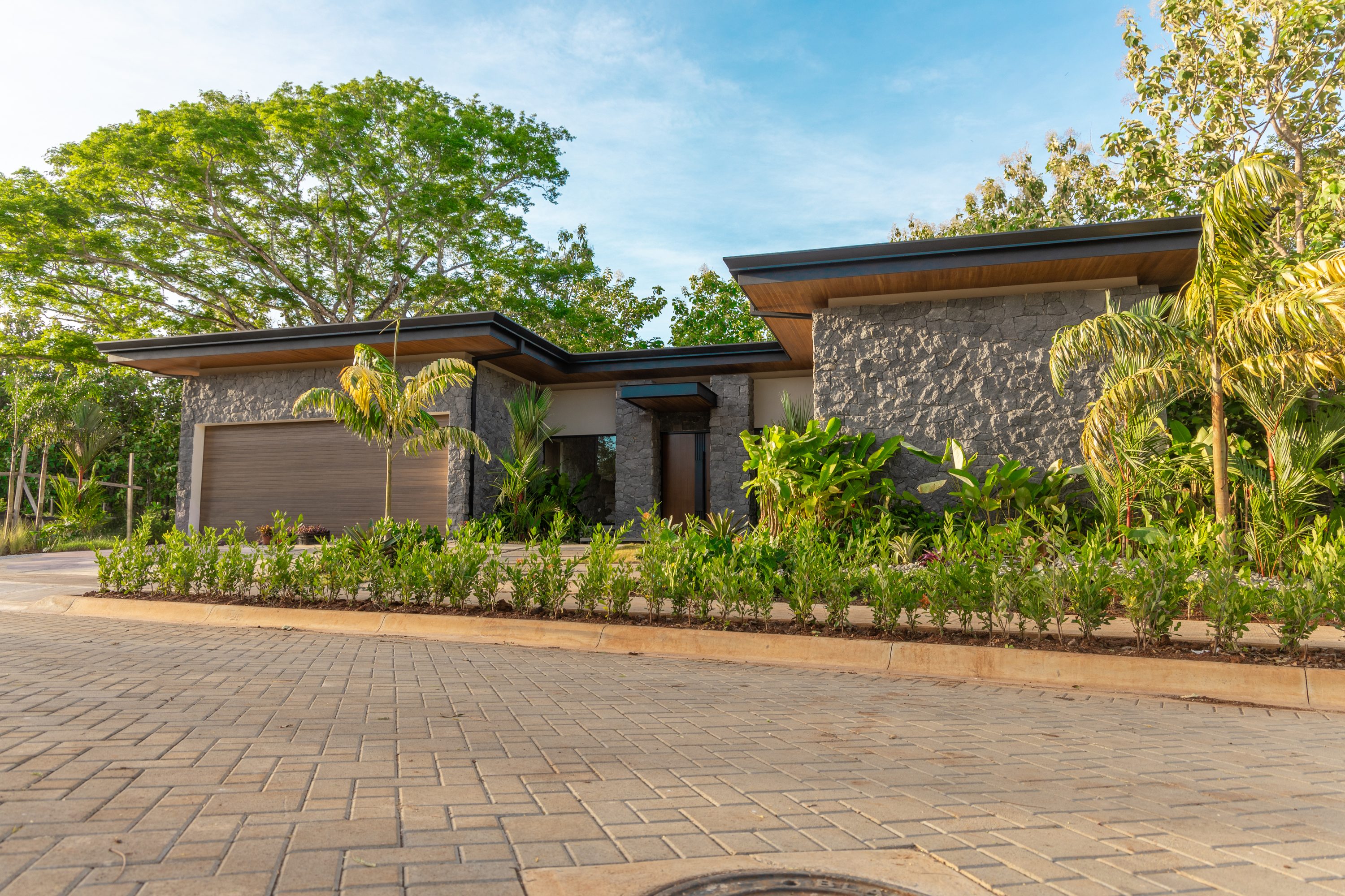 A finished home on the community road